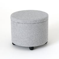 Image 1 of 1:6 low pouf - grey 