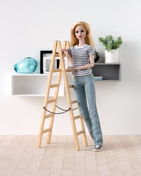 Image 3 of 1:6 folding wooden ladder