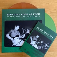 Image 1 of Straight edge as fuck vol 1-3 2xLP (Brown/green vinyl)