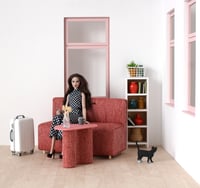 Image 3 of 1:6 coffee table - upholstered