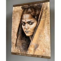 Image 2 of Copy of Panneau en papier froissé "Shree Dhanalakshmee"