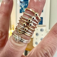 Image 2 of Make Two Sterling Silver or 14ct Gold Filled Fidget Rings