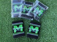 Image 1 of Maven Jacquard Knitted Wrist Sweatband (pair)