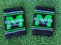 Image 4 of Maven Jacquard Knitted Wrist Sweatband (pair)
