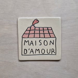 Image of La maison d'amour - plaque de maison