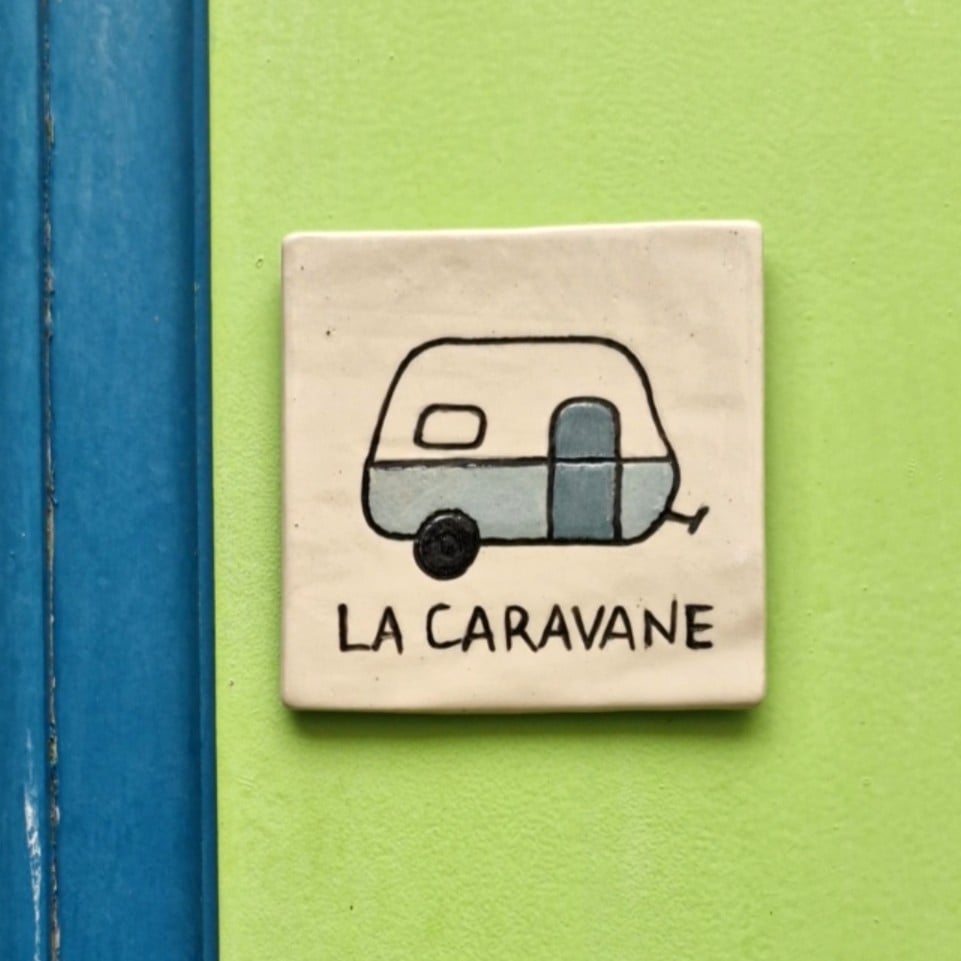 Image of La maison caravane - plaque de maison