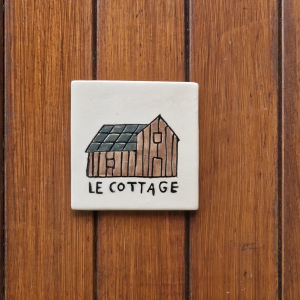 Image of La maison cottage - plaque de maison