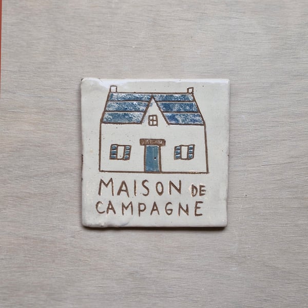 Image of La maison de campagne - plaque de maison