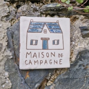 Image of La maison de campagne - plaque de maison