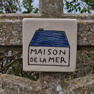 Image of La maison de la mer - plaque de maison