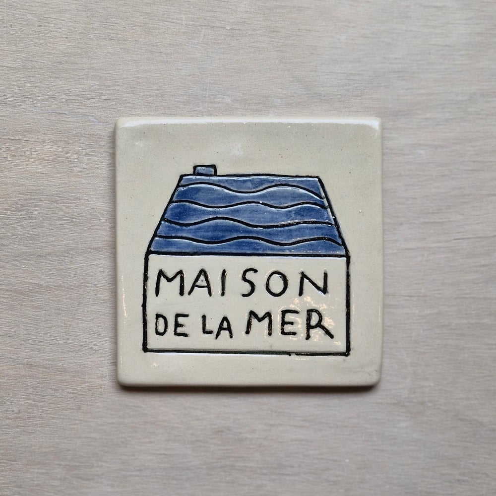 Image of La maison de la mer - plaque de maison