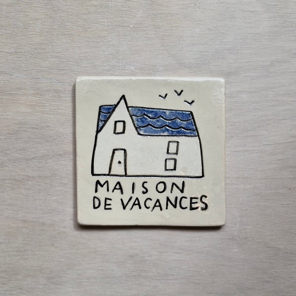 Image of La maison de vacances - plaque de maison