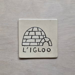 Image of La maison igloo - plaque de maison