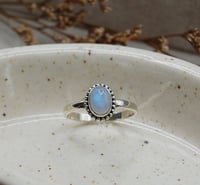 Image 3 of Ophelia Rainbow Moonstone Sterling Silver Ring