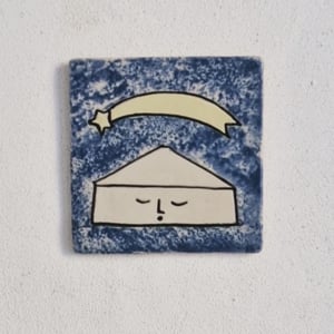 Image of La maison qui dort - plaque de maison