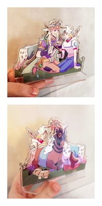Steel ball run standee