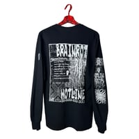 Image 2 of Brainrot Hotline Long Sleeve Black
