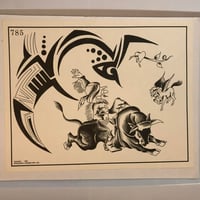 Image 1 of 1985 Spaulding & Roger’s production flash Cowboy tribal 11x14