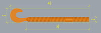 Image 8 of 4 1/2 inch  finesse worm and Tail Combo Mold Aluminum Soft Plastic Bait Mold