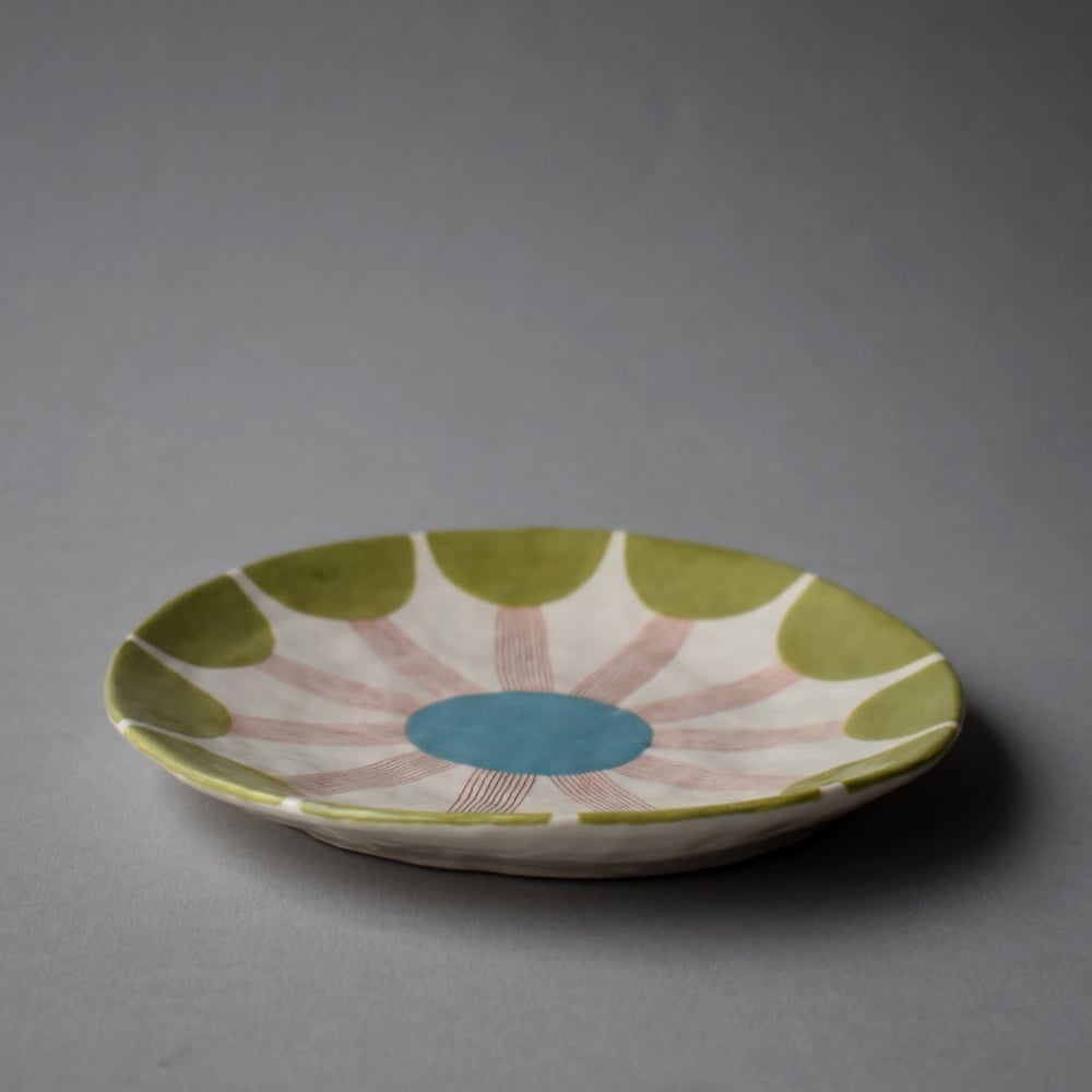 Image of Green Flower Plate