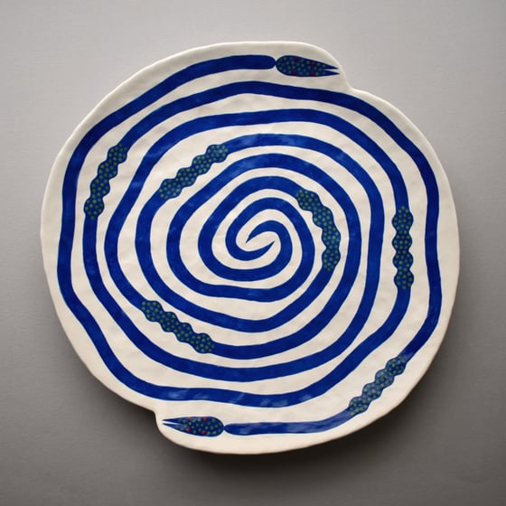 Image of Blue Snake Plate