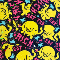 Image 1 of Punky Sassy Adventure Time  'Eat the Rich' Elephant Sticker 