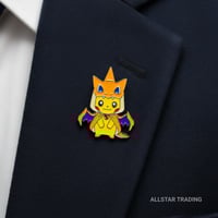 Image 1 of Poncho Pikachu Mega Charizard Y Enamel Pin