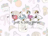 Just A Silly Spring Goose Sticker