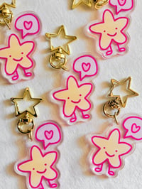 Image 3 of Playful Star and Heart Keychain 