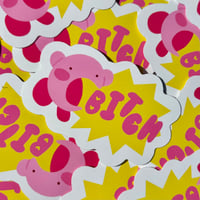 Image 2 of Pink Swear Sticker 