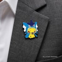 Image 1 of Poncho Pikachu Mega Gyarados Enamel Pin