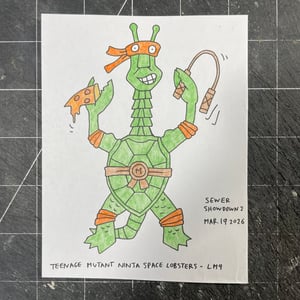 Image of Michelangelo of the Teenage Mutant Ninja Space Lobsters