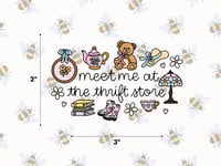 Meet Me At The Thrift Store Sticker