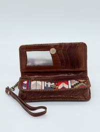Image 3 of Syrian Leather Clutch Bags Geometric Print