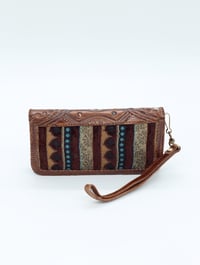 Image 12 of Syrian Leather Clutch Bags Geometric Print