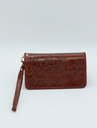 Image 16 of Syrian Leather Clutch Bags Geometric Print