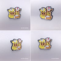 Image 3 of Poncho Pikachu & Poncho Eevee Enamel Pin