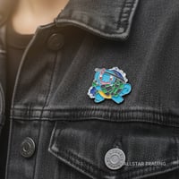 Image 2 of Samurai Squirtle Enamel Pin