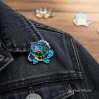 Image 1 of Samurai Squirtle Enamel Pin
