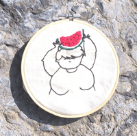 Kit de broderie - La femme à la Pastèque