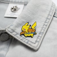 Image 1 of Samurai Pikachu Enamel Pin