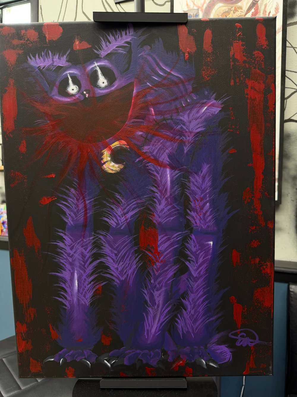 Image of Catnap Attack Original Painting 