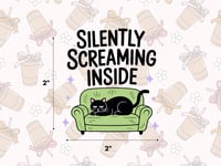Silently Screaming Sticker