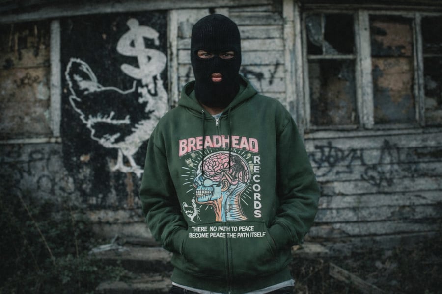 Image of Green BreadHead Records Hoodie