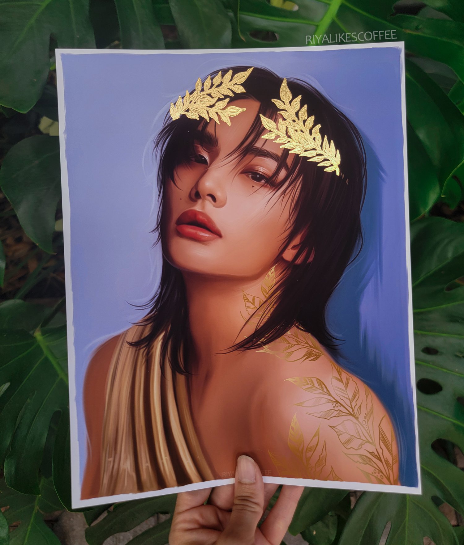 "Midas" Art Print With Gold Foil Details 8.5 x 11