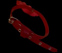 Image 3 of Translucent cyber goth red kawaii jumbo toy ring choker