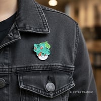 Image 2 of Bulbasaur Poké Ball Enamel Pin