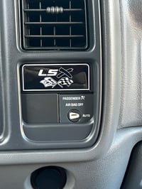 Image 2 of Silverado/Suv Dash emblem LSx- White/Black colorway