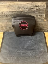 Image 2 of Silverado /SUV Steering wheel emblem logo -- SS Silverado Bubblegum Pink