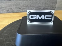 Image 3 of Cab Emblems- PAIR (2) GMC- White Colorway